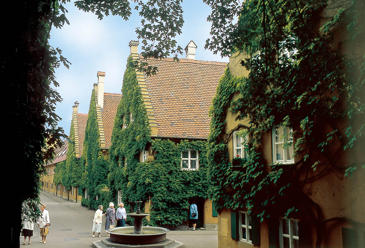 The Fuggerei, Augsburg, Bravaria.