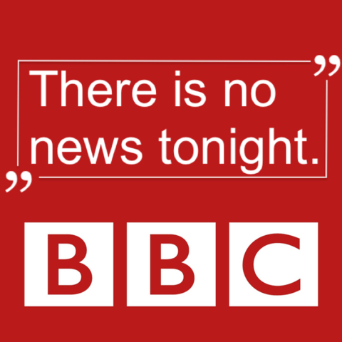 Image reading "there is no news tonight"