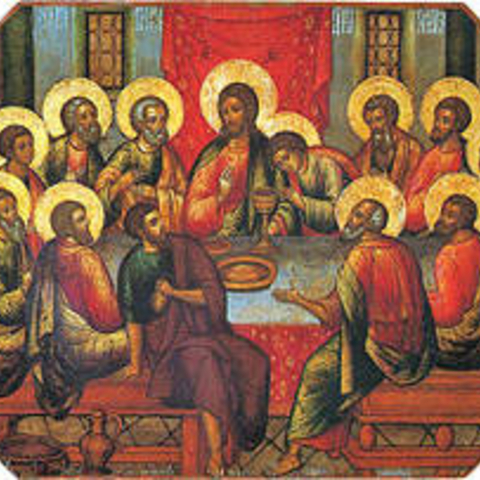 Last Supper By Simon Ushakov, 1685