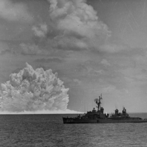 A 1962 test of an American nuclear weapon.